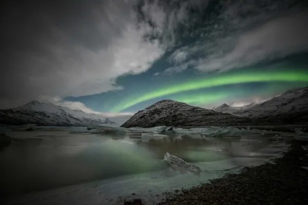 Aurora boreale in Islanda